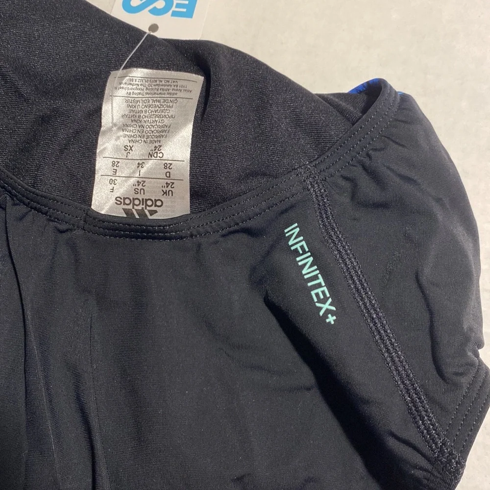 Adidas Swimsuit, size 24 (US), Blue/Black - Picture 5 of 6